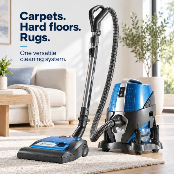 Sirena water vacuum cleaner for carpets, hard floors and rugs